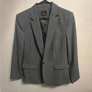 Worthington Gray Blazer Classic Tailored Jacket